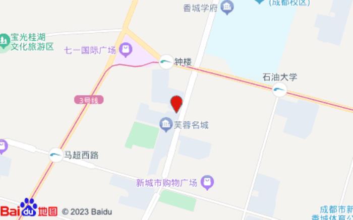 美居酒店(新都石油大学店)位置图