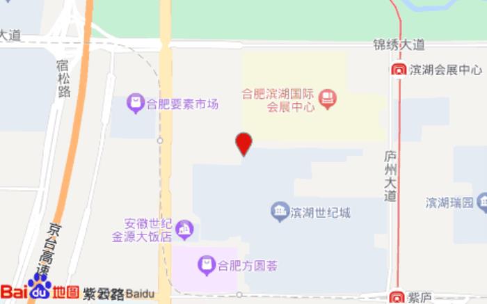 青皮树酒店(合肥滨湖会展中心店)位置图