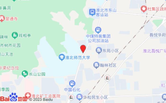 格林豪泰酒店(安徽省淮北市师范大学)位置图