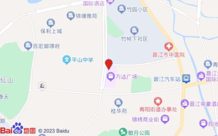 锦江都城(晋江万达广场店)位置图