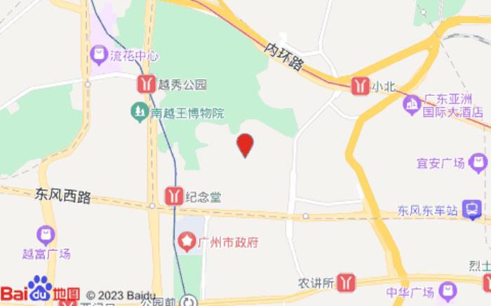 柏曼酒店(广州火车站越秀公园纪念堂店)位置图