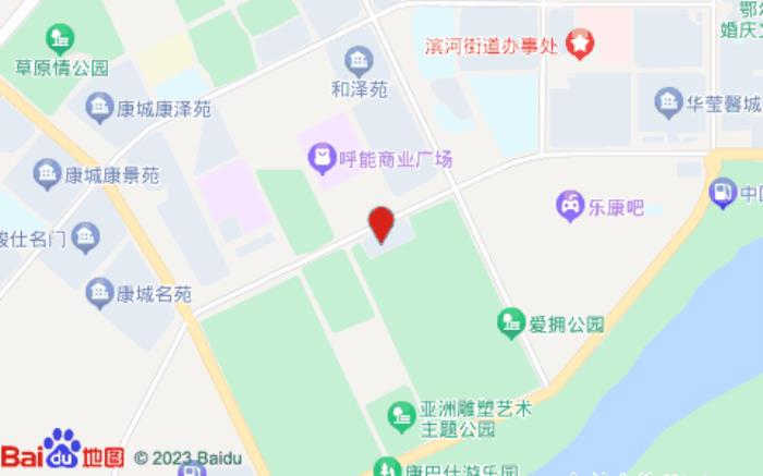 格林豪泰商务酒店(康巴什店)位置图