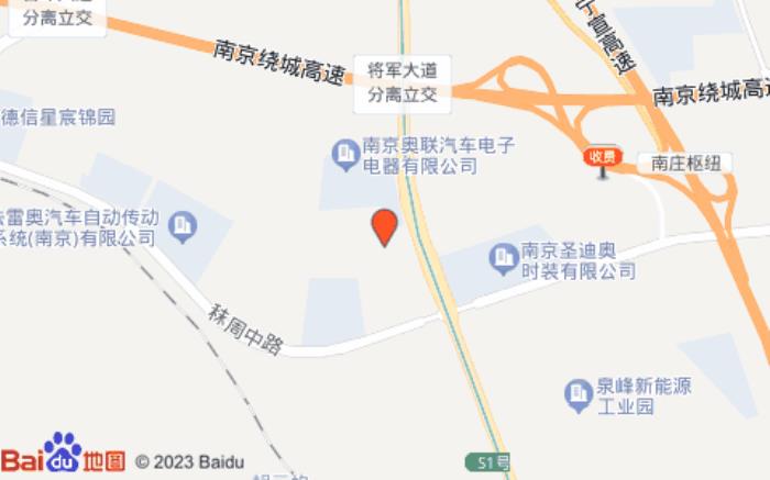 星程南京江宁开发区将军大道酒店位置图