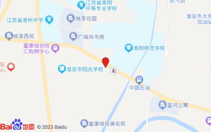 鸿运宾馆(师范学院店)位置图