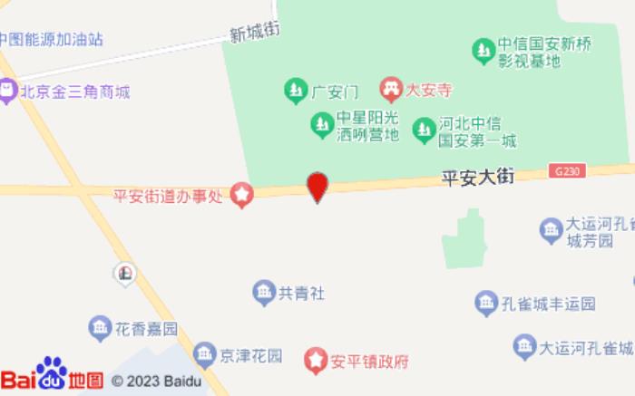 桔子酒店(香河一城店)位置图