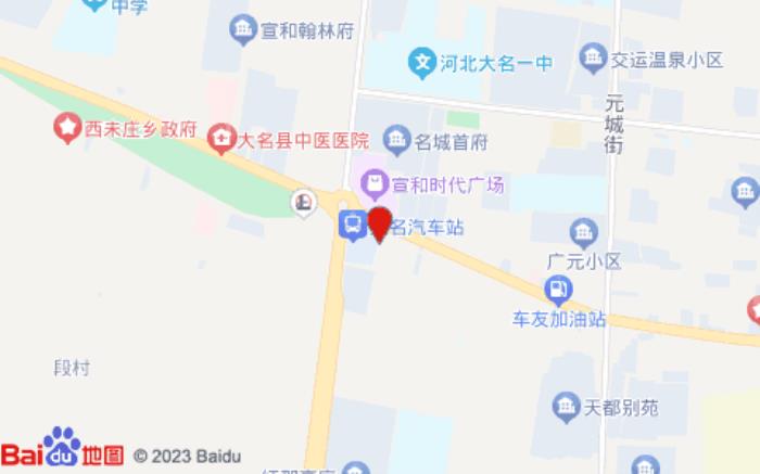 如家酒店(大名府西路店)位置图