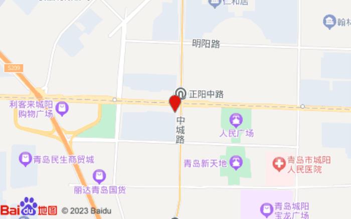 锦江都城(城阳区政府店)位置图