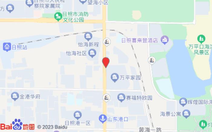 格林东方酒店(日照火车站万平口店)位置图