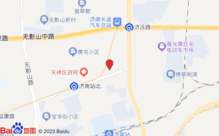 白玉兰酒店(济南火车站店)位置图