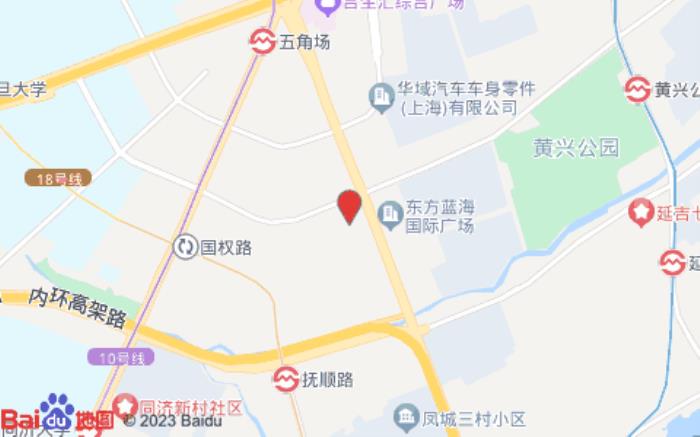 智选假日酒店(五角场店)位置图