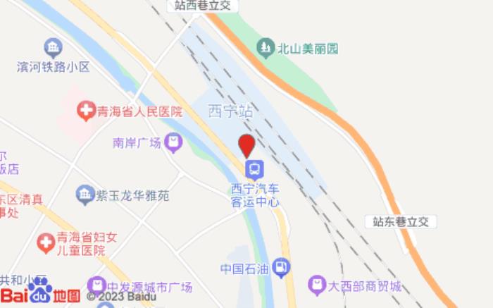 iu西宁火车站高铁站店(祁连路店)位置图