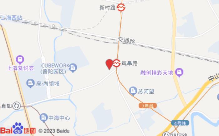 上海明捷万丽酒店品尊轩(铜川路店)位置图